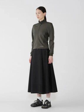 And Wander Womens High Count Cloth Skirt Black